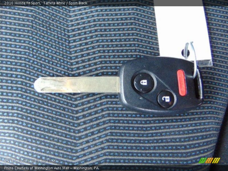 Taffeta White / Sport Black 2010 Honda Fit Sport