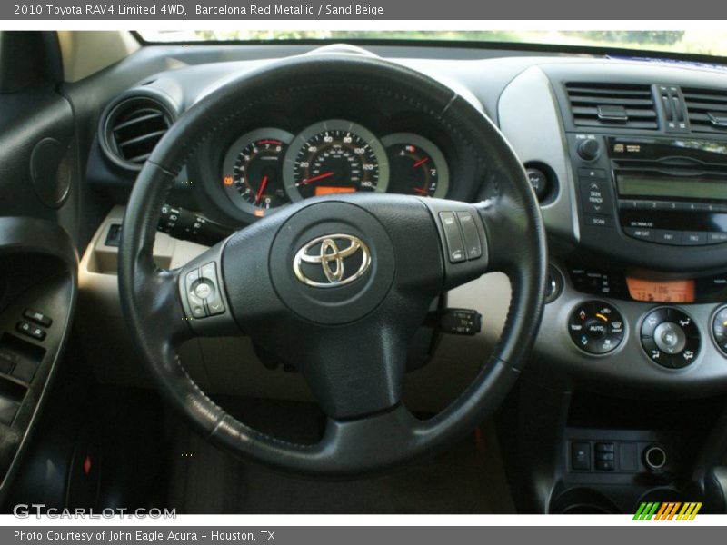 Barcelona Red Metallic / Sand Beige 2010 Toyota RAV4 Limited 4WD
