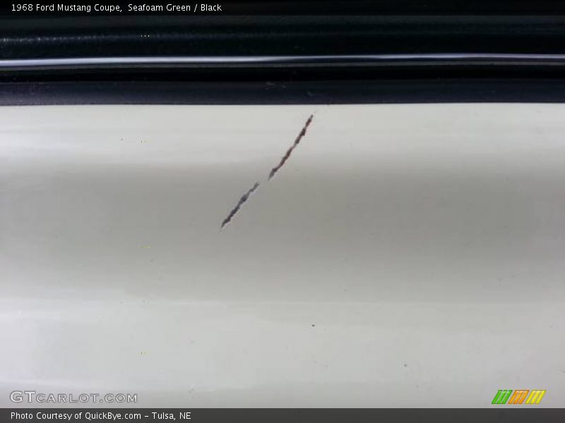 Seafoam Green / Black 1968 Ford Mustang Coupe