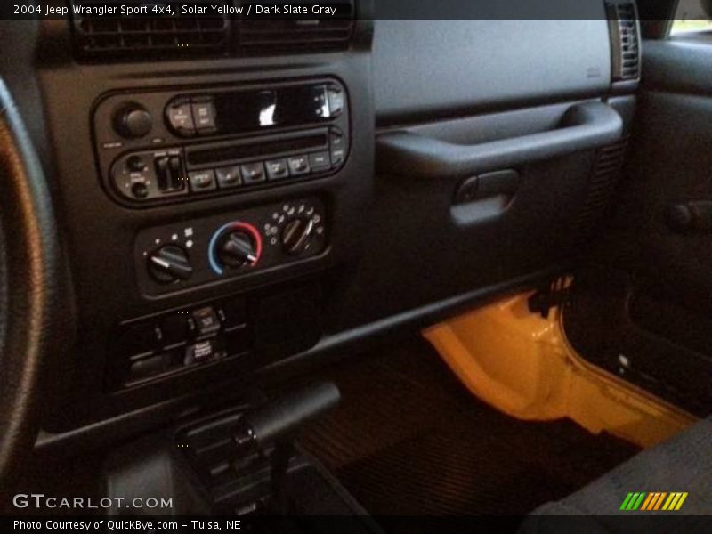 Solar Yellow / Dark Slate Gray 2004 Jeep Wrangler Sport 4x4