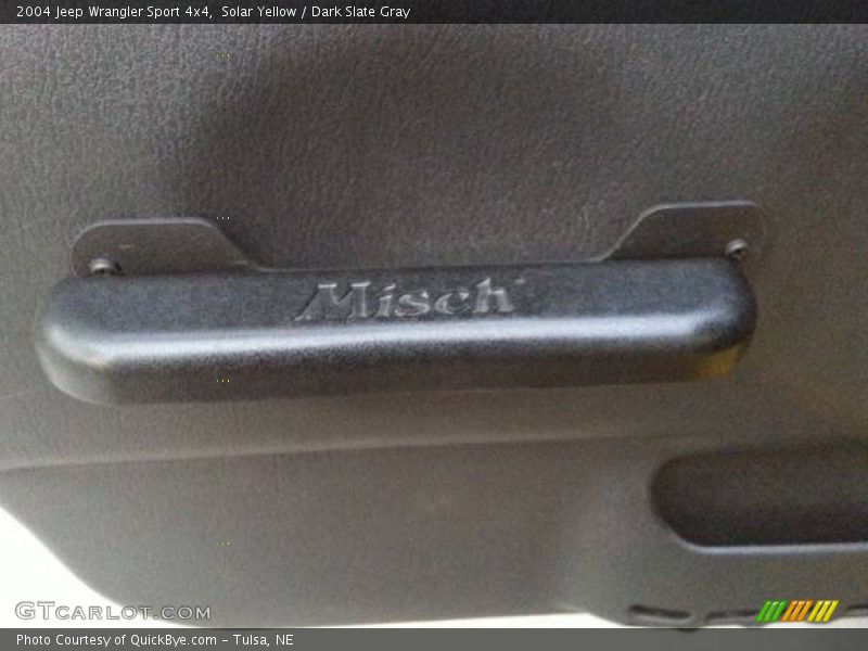 Solar Yellow / Dark Slate Gray 2004 Jeep Wrangler Sport 4x4