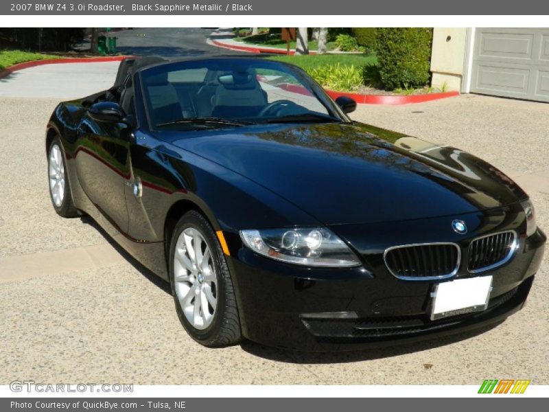Black Sapphire Metallic / Black 2007 BMW Z4 3.0i Roadster