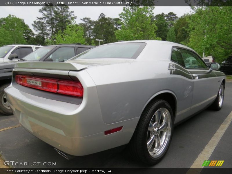 Bright Silver Metallic / Dark Slate Gray 2012 Dodge Challenger R/T Classic