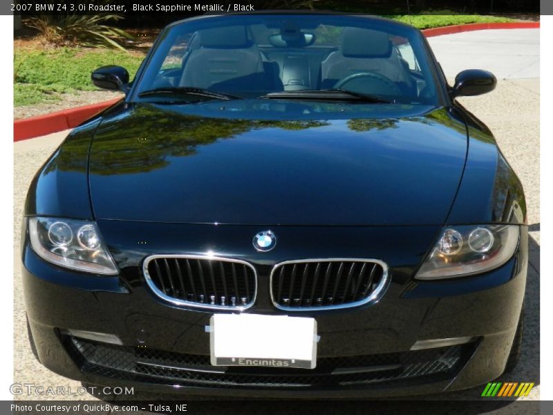 Black Sapphire Metallic / Black 2007 BMW Z4 3.0i Roadster