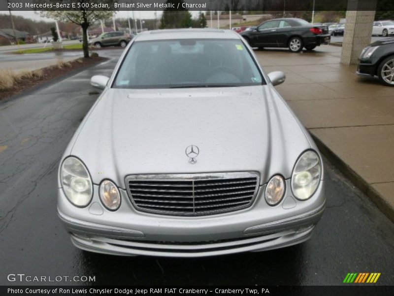 Brilliant Silver Metallic / Charcoal 2003 Mercedes-Benz E 500 Sedan