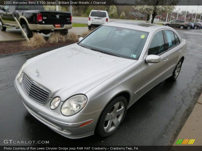 Brilliant Silver Metallic / Charcoal 2003 Mercedes-Benz E 500 Sedan