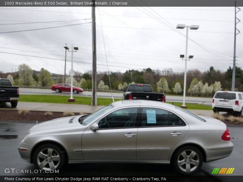 Brilliant Silver Metallic / Charcoal 2003 Mercedes-Benz E 500 Sedan