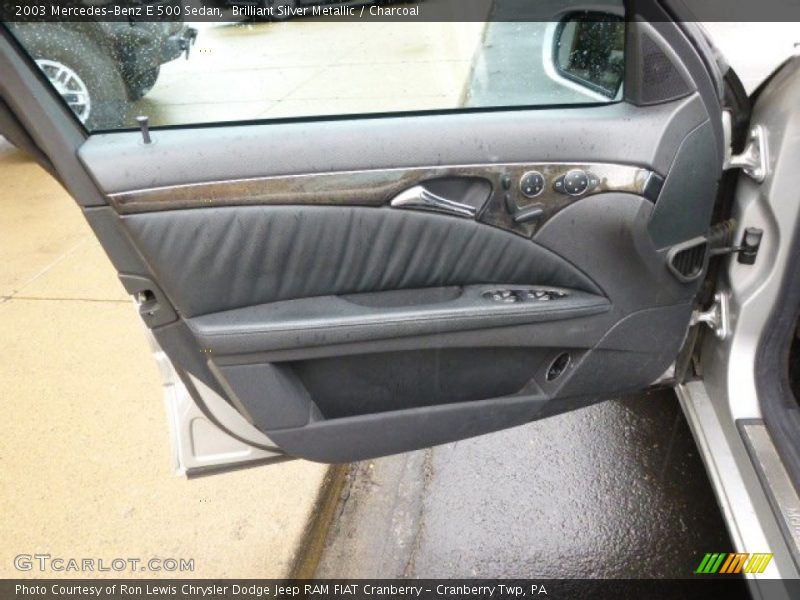 Brilliant Silver Metallic / Charcoal 2003 Mercedes-Benz E 500 Sedan