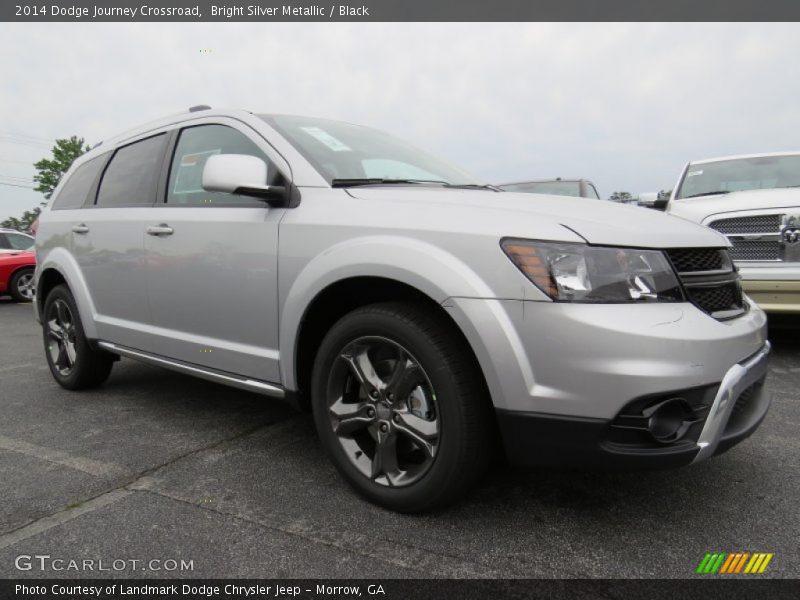 Bright Silver Metallic / Black 2014 Dodge Journey Crossroad
