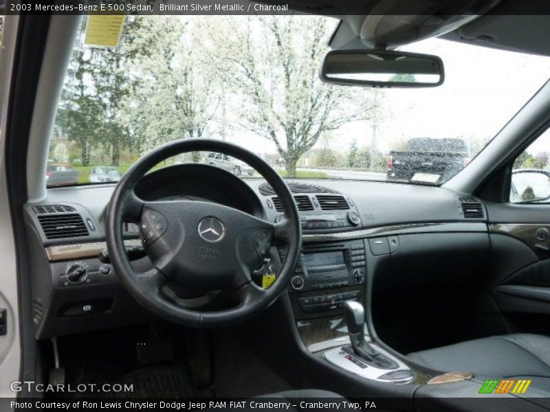 Brilliant Silver Metallic / Charcoal 2003 Mercedes-Benz E 500 Sedan