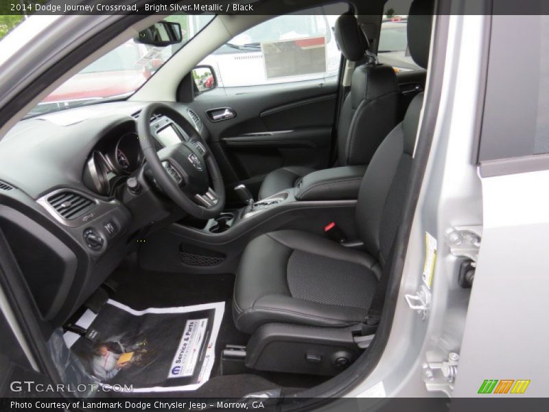 Bright Silver Metallic / Black 2014 Dodge Journey Crossroad