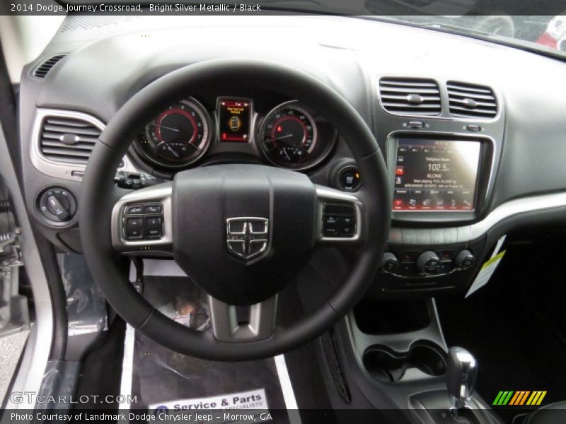 Bright Silver Metallic / Black 2014 Dodge Journey Crossroad
