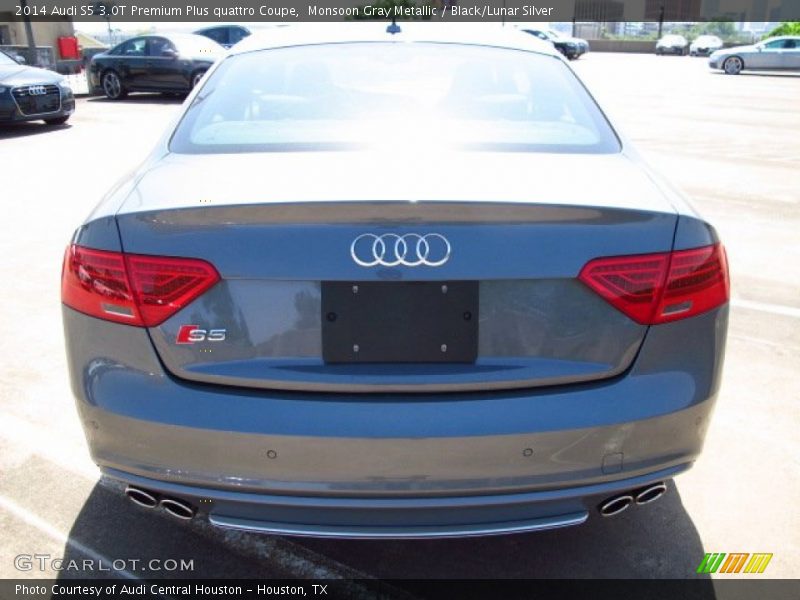 Monsoon Gray Metallic / Black/Lunar Silver 2014 Audi S5 3.0T Premium Plus quattro Coupe