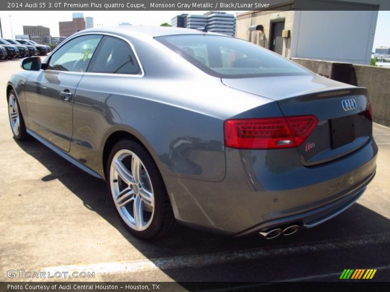 Monsoon Gray Metallic / Black/Lunar Silver 2014 Audi S5 3.0T Premium Plus quattro Coupe