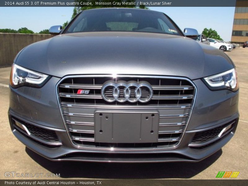 Monsoon Gray Metallic / Black/Lunar Silver 2014 Audi S5 3.0T Premium Plus quattro Coupe