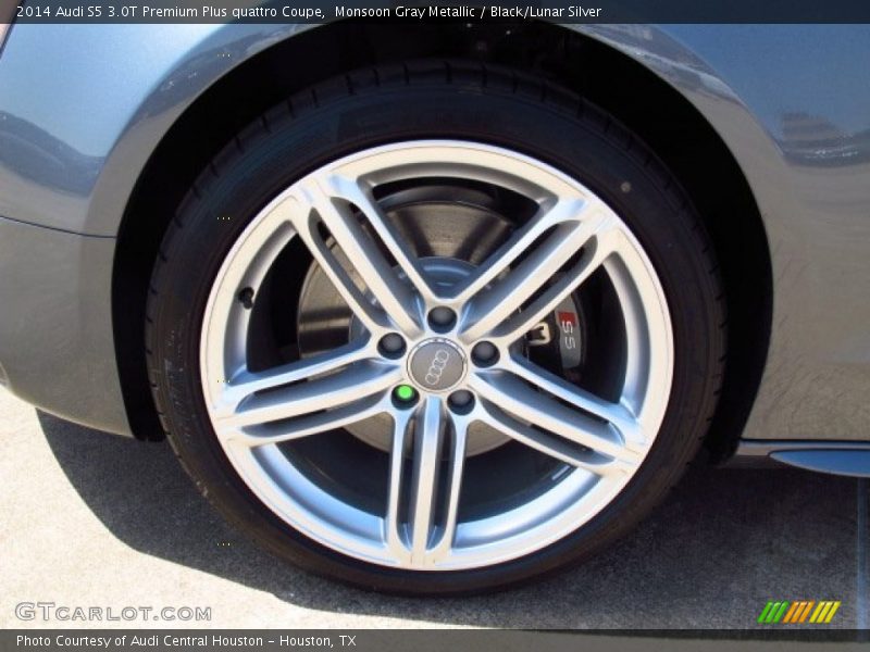 Monsoon Gray Metallic / Black/Lunar Silver 2014 Audi S5 3.0T Premium Plus quattro Coupe