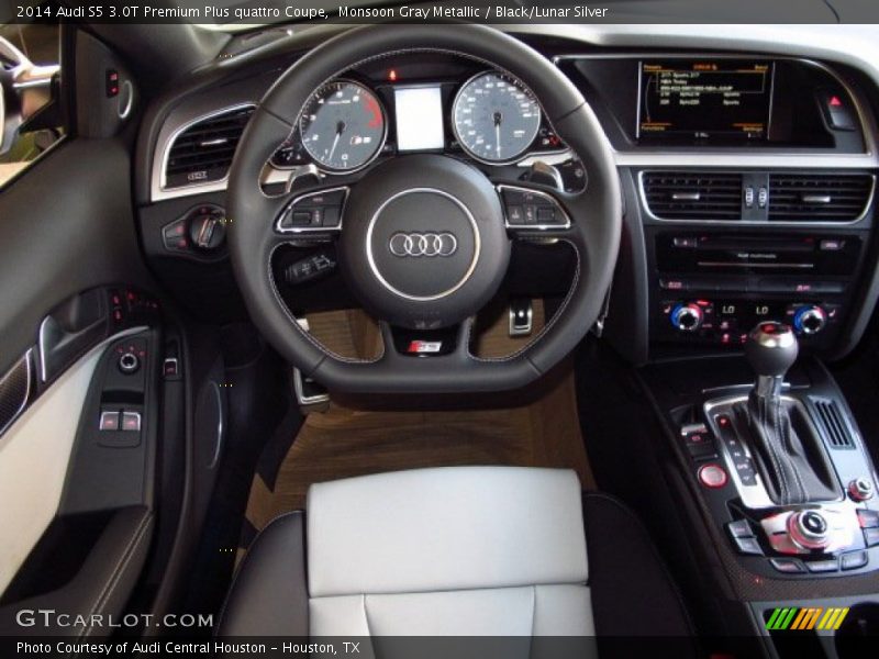 Monsoon Gray Metallic / Black/Lunar Silver 2014 Audi S5 3.0T Premium Plus quattro Coupe