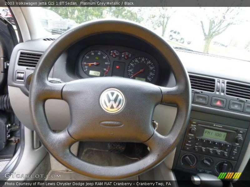 Platinum Grey Metallic / Black 2003 Volkswagen Jetta GLS 1.8T Sedan