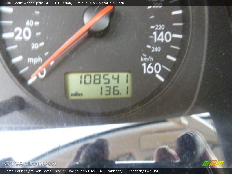 Platinum Grey Metallic / Black 2003 Volkswagen Jetta GLS 1.8T Sedan