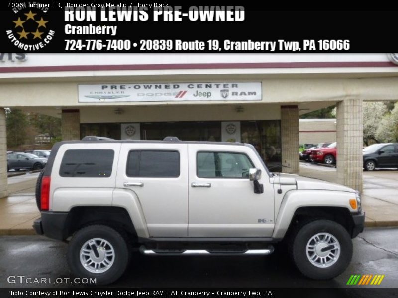 Boulder Gray Metallic / Ebony Black 2006 Hummer H3