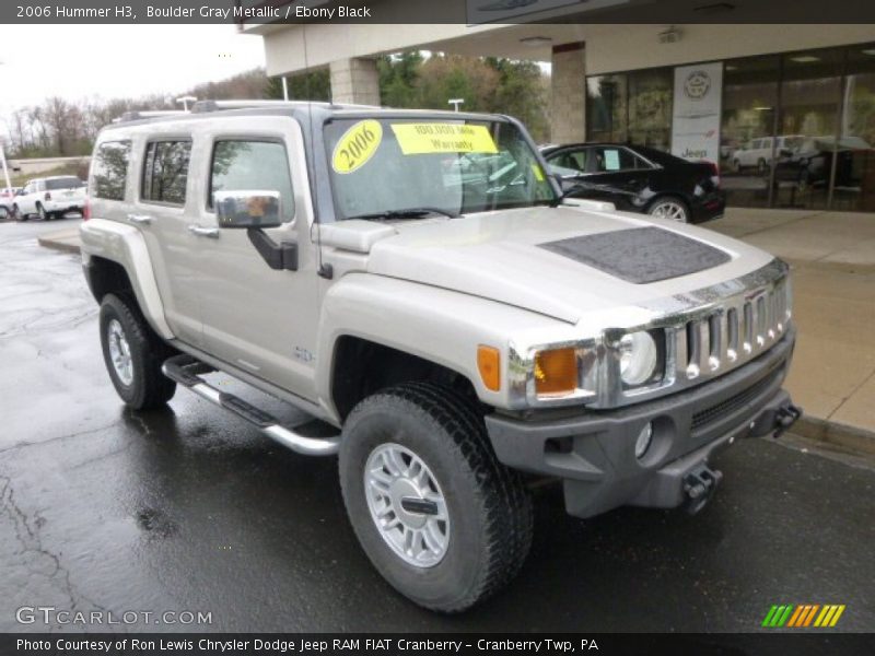 Boulder Gray Metallic / Ebony Black 2006 Hummer H3