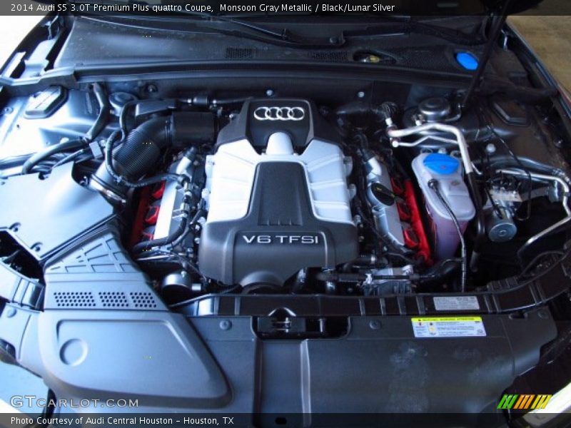Monsoon Gray Metallic / Black/Lunar Silver 2014 Audi S5 3.0T Premium Plus quattro Coupe