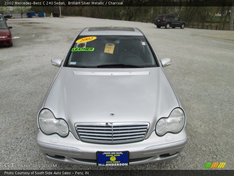 Brilliant Silver Metallic / Charcoal 2002 Mercedes-Benz C 240 Sedan