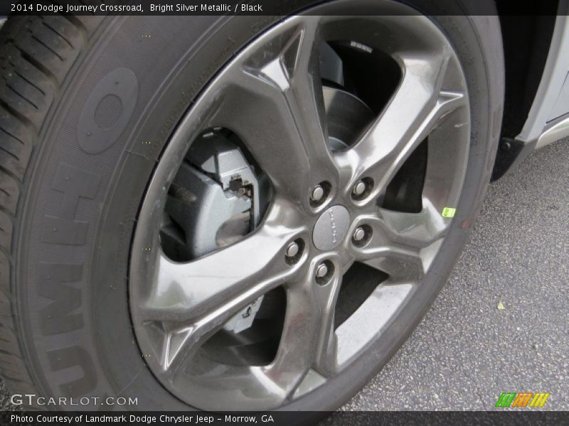 Bright Silver Metallic / Black 2014 Dodge Journey Crossroad