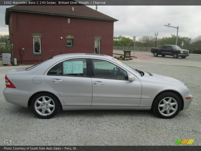 Brilliant Silver Metallic / Charcoal 2002 Mercedes-Benz C 240 Sedan