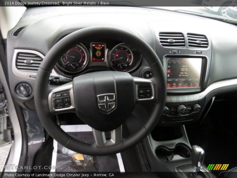 Bright Silver Metallic / Black 2014 Dodge Journey Crossroad