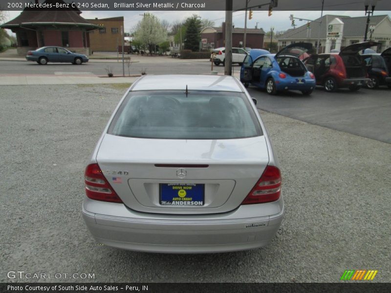 Brilliant Silver Metallic / Charcoal 2002 Mercedes-Benz C 240 Sedan