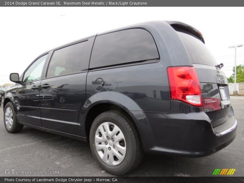 Maximum Steel Metallic / Black/Light Graystone 2014 Dodge Grand Caravan SE