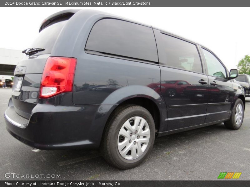Maximum Steel Metallic / Black/Light Graystone 2014 Dodge Grand Caravan SE
