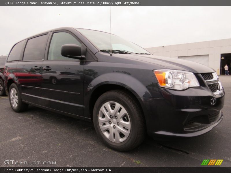 Maximum Steel Metallic / Black/Light Graystone 2014 Dodge Grand Caravan SE