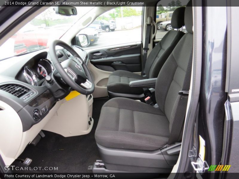 Maximum Steel Metallic / Black/Light Graystone 2014 Dodge Grand Caravan SE