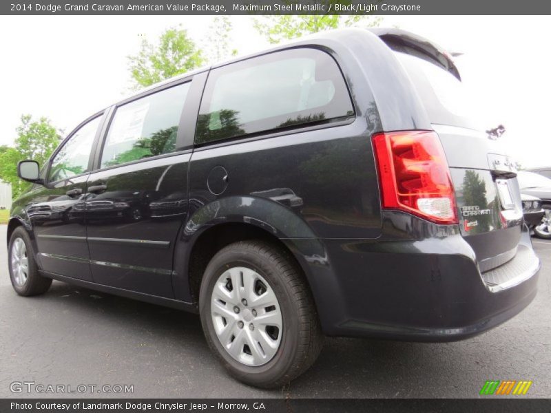 Maximum Steel Metallic / Black/Light Graystone 2014 Dodge Grand Caravan American Value Package