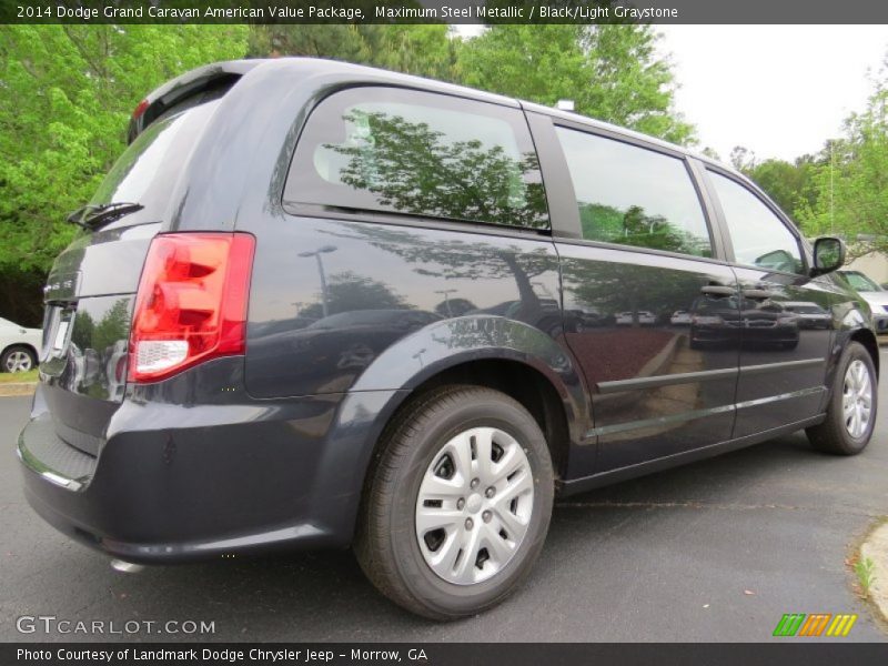Maximum Steel Metallic / Black/Light Graystone 2014 Dodge Grand Caravan American Value Package