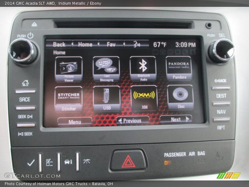 Iridium Metallic / Ebony 2014 GMC Acadia SLT AWD