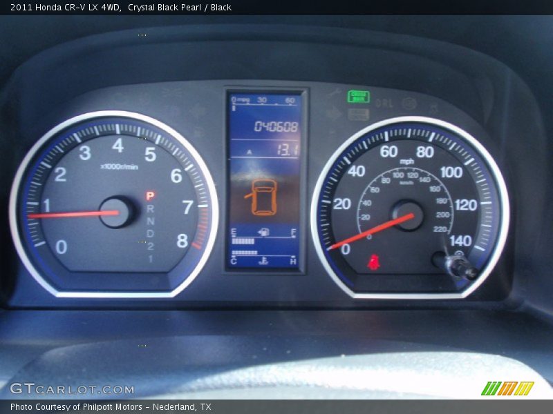 Crystal Black Pearl / Black 2011 Honda CR-V LX 4WD