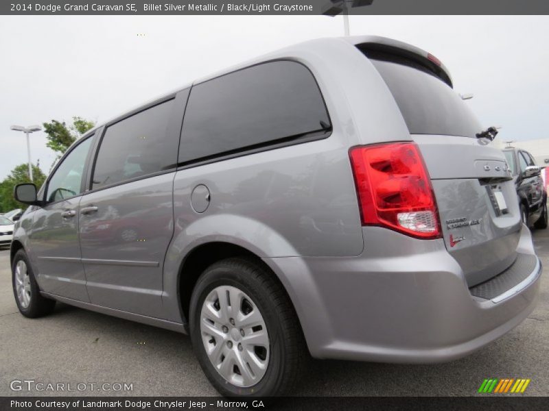 Billet Silver Metallic / Black/Light Graystone 2014 Dodge Grand Caravan SE