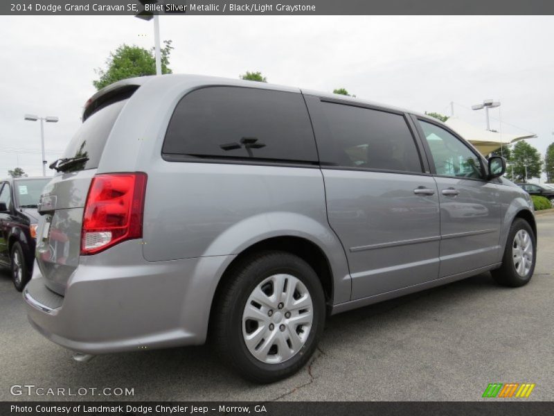 Billet Silver Metallic / Black/Light Graystone 2014 Dodge Grand Caravan SE