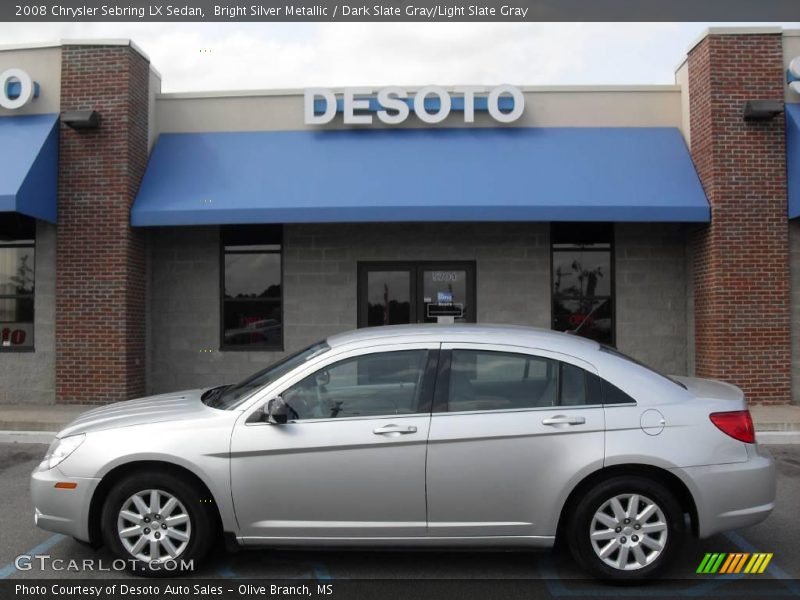 Bright Silver Metallic / Dark Slate Gray/Light Slate Gray 2008 Chrysler Sebring LX Sedan