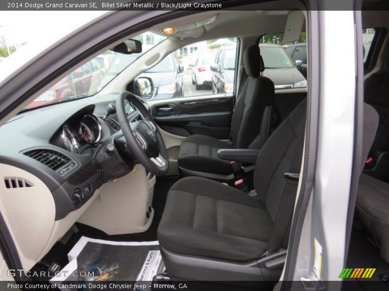 Billet Silver Metallic / Black/Light Graystone 2014 Dodge Grand Caravan SE