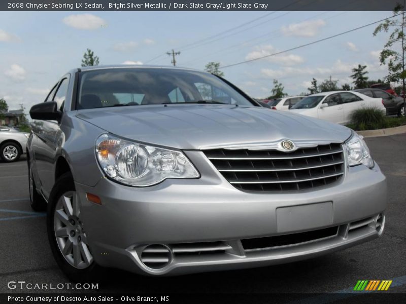 Bright Silver Metallic / Dark Slate Gray/Light Slate Gray 2008 Chrysler Sebring LX Sedan