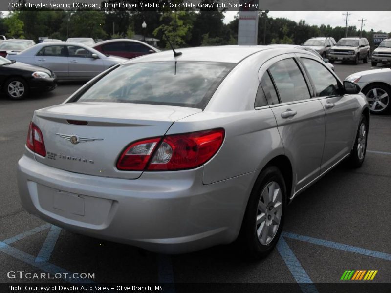 Bright Silver Metallic / Dark Slate Gray/Light Slate Gray 2008 Chrysler Sebring LX Sedan