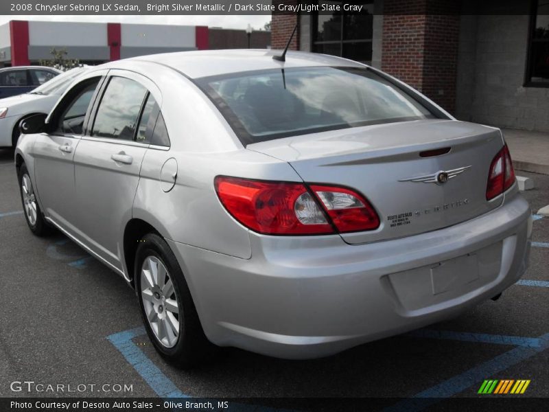 Bright Silver Metallic / Dark Slate Gray/Light Slate Gray 2008 Chrysler Sebring LX Sedan