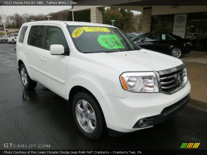 Taffeta White / Gray 2013 Honda Pilot EX 4WD