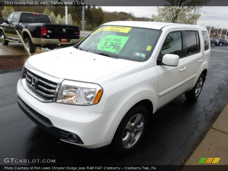 Taffeta White / Gray 2013 Honda Pilot EX 4WD