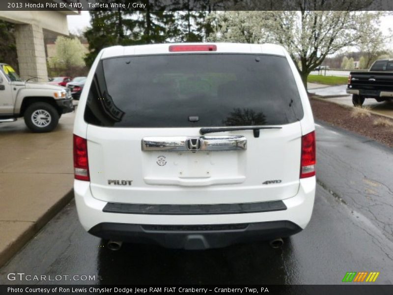 Taffeta White / Gray 2013 Honda Pilot EX 4WD