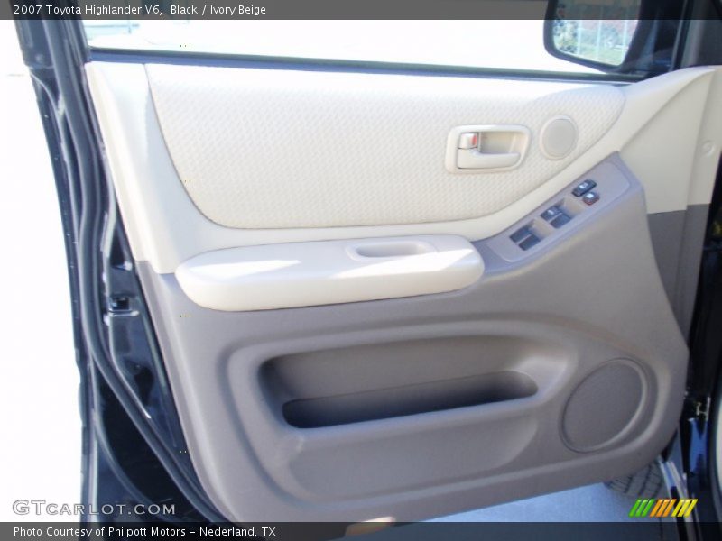 Black / Ivory Beige 2007 Toyota Highlander V6